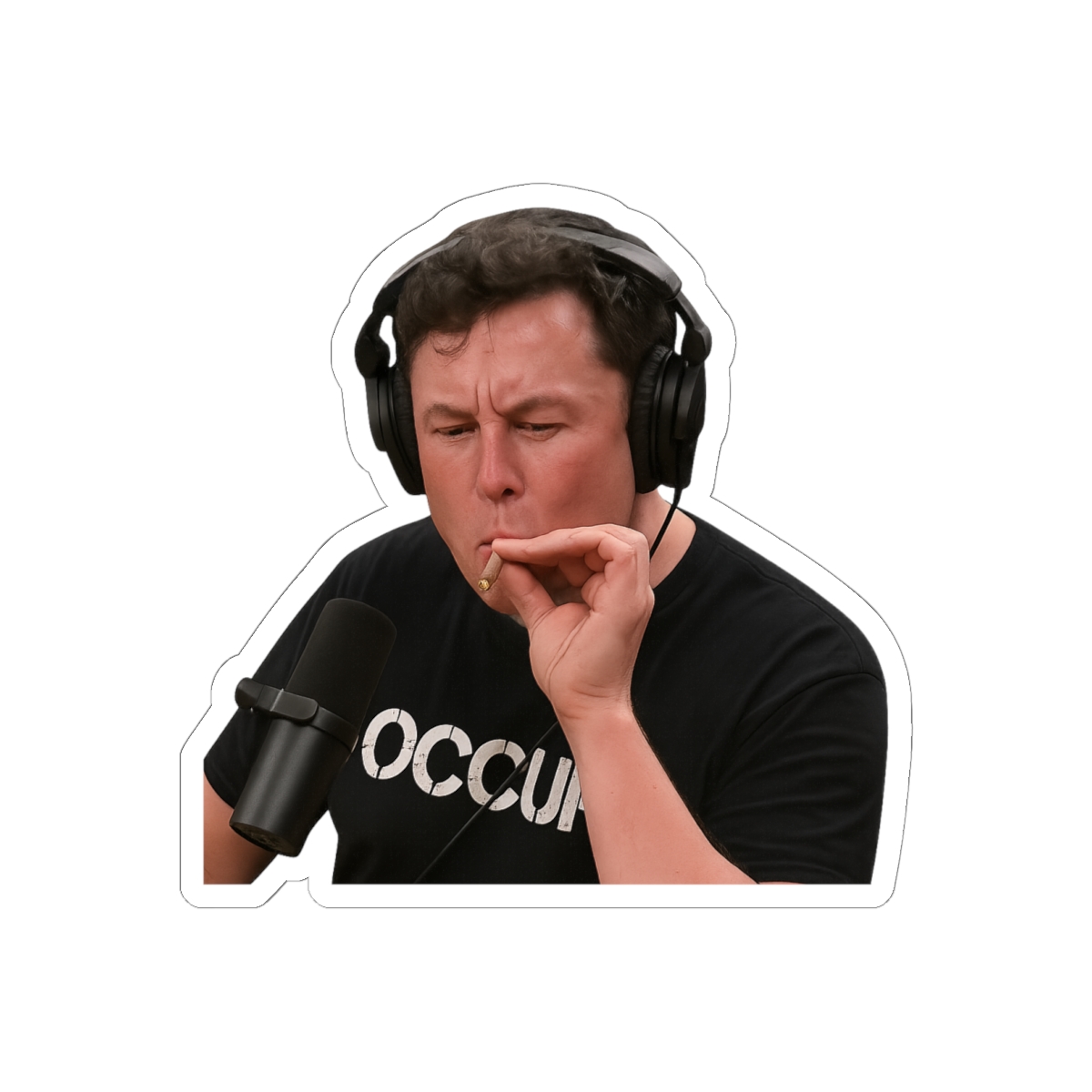 Elon Musk Smoking - Official Stickers merchandise