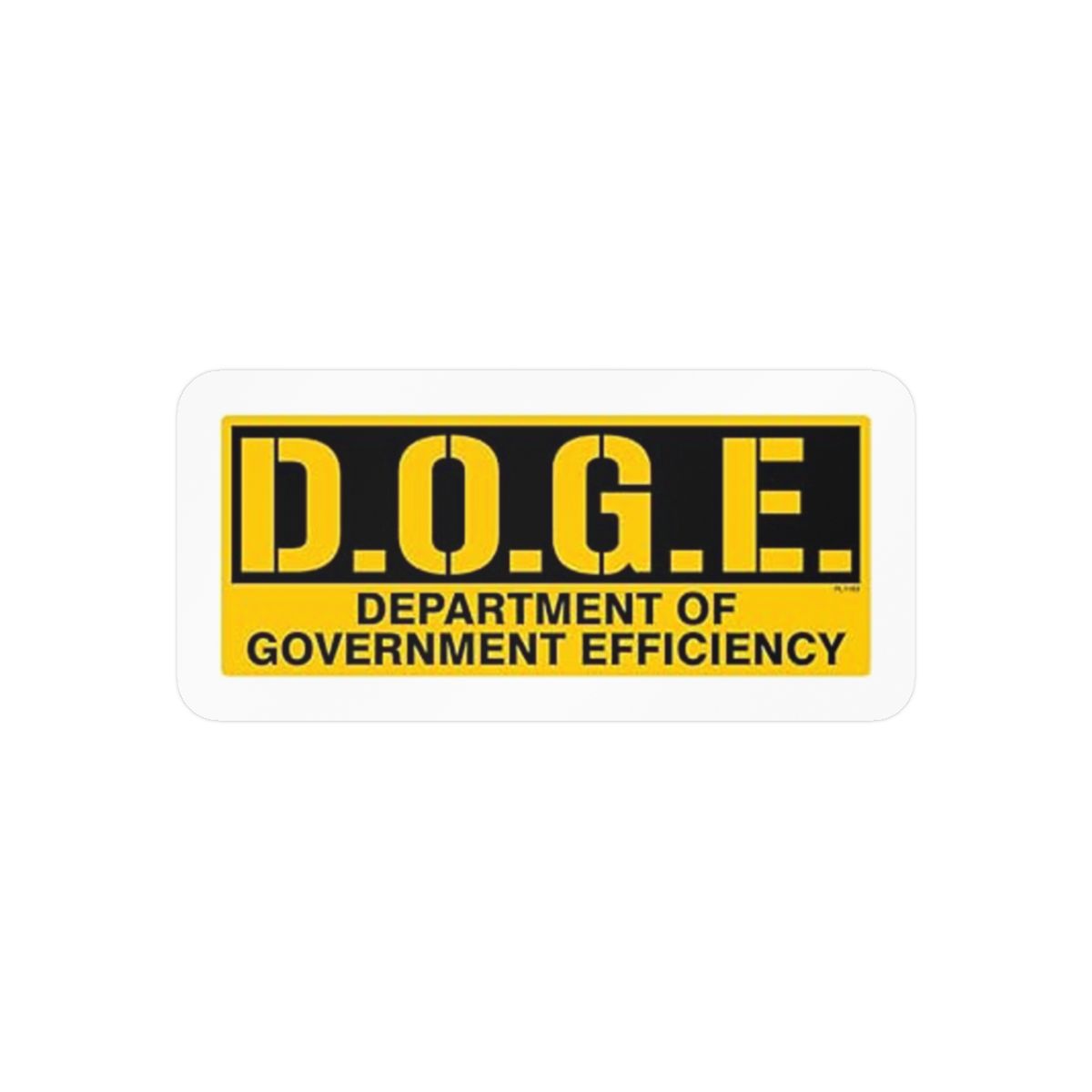D.O.G.E. Doge Parody Sticker | Funny Government Efficiency Vinyl Decal - Official Stickers merchandise