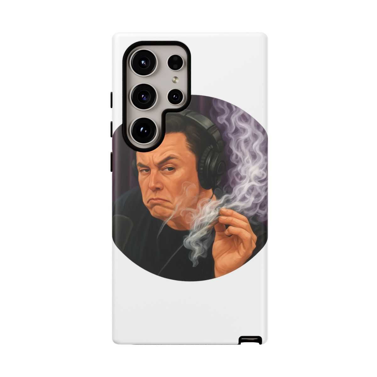 Elon Musk Smoking Rogan | Phone Case, JRE Fan Gear, Podcast Gift