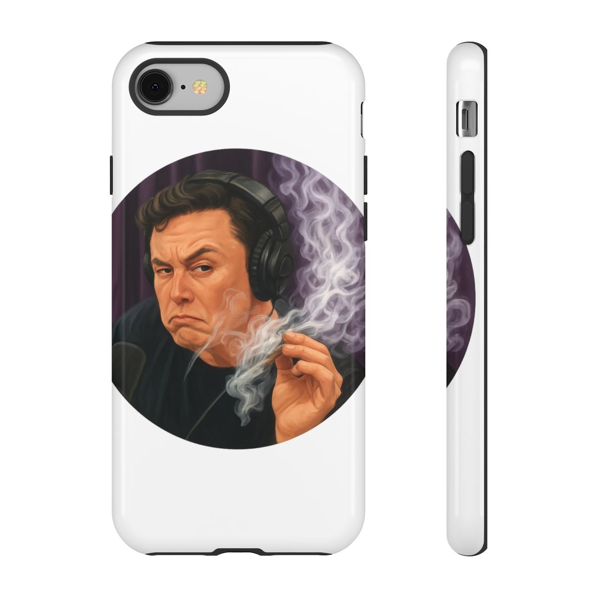Elon Musk Smoking Rogan | Phone Case, JRE Fan Gear, Podcast Gift