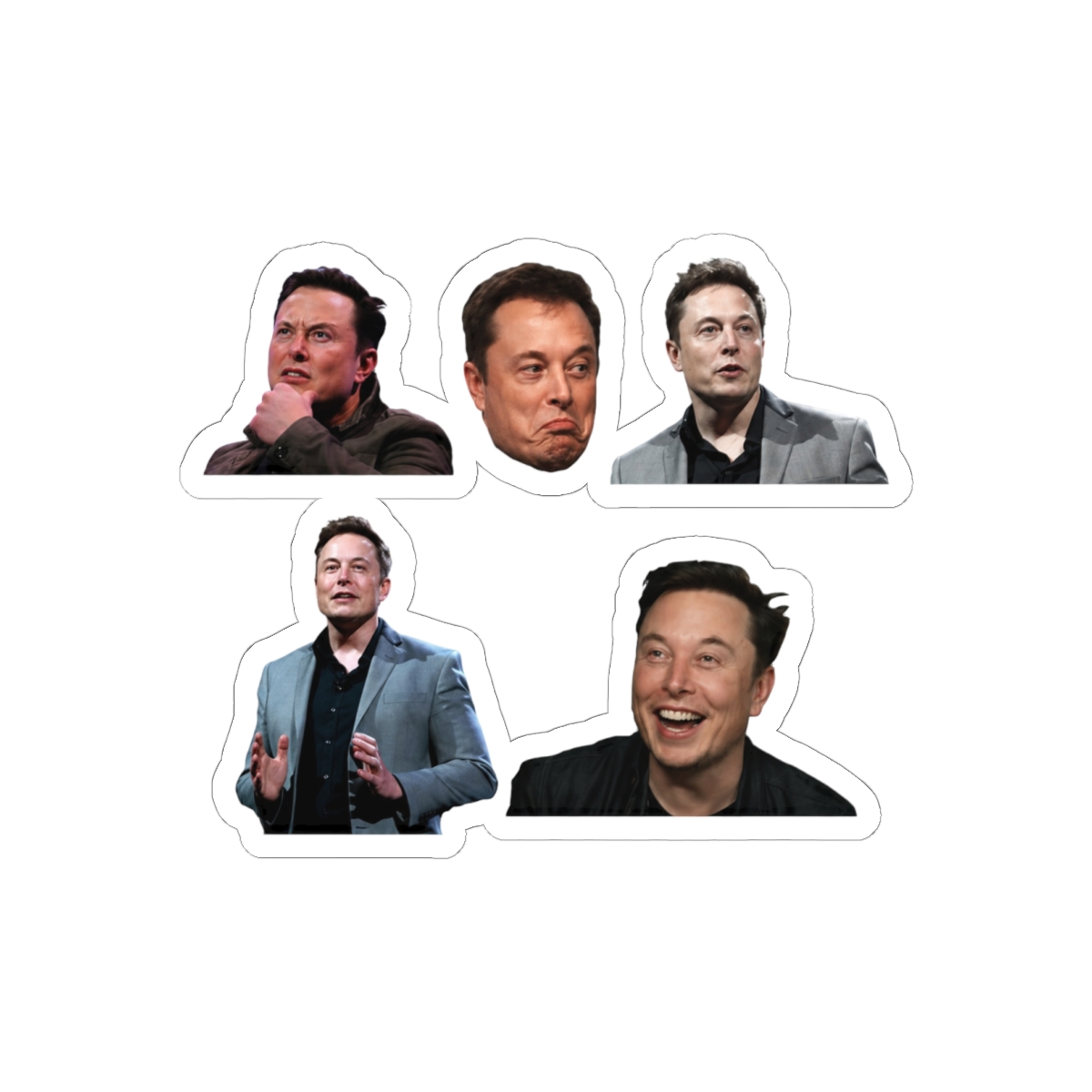 Elon Musk Sticker Set | Bold SpaceX Tesla Vinyl Decals - Fan Collection — official Elon Musk Stickers