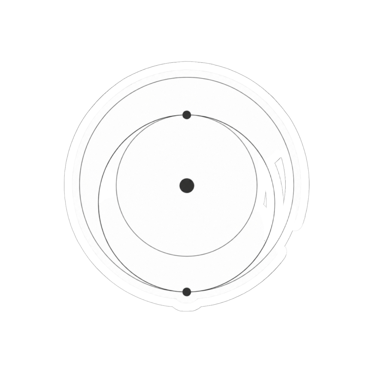 SpaceX Starlink Earth Mars Transfer Sticker | Bold Space Decal - alternate angle 1, merchandise