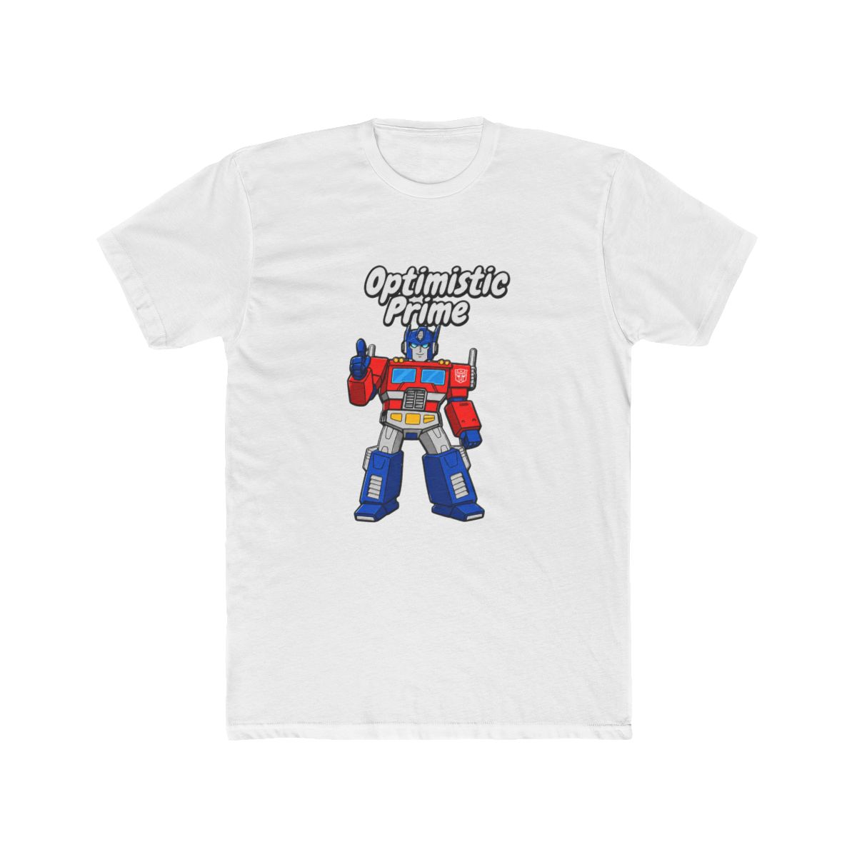 Elon Musk Optimistic Prime (ON BACK) T Shirt