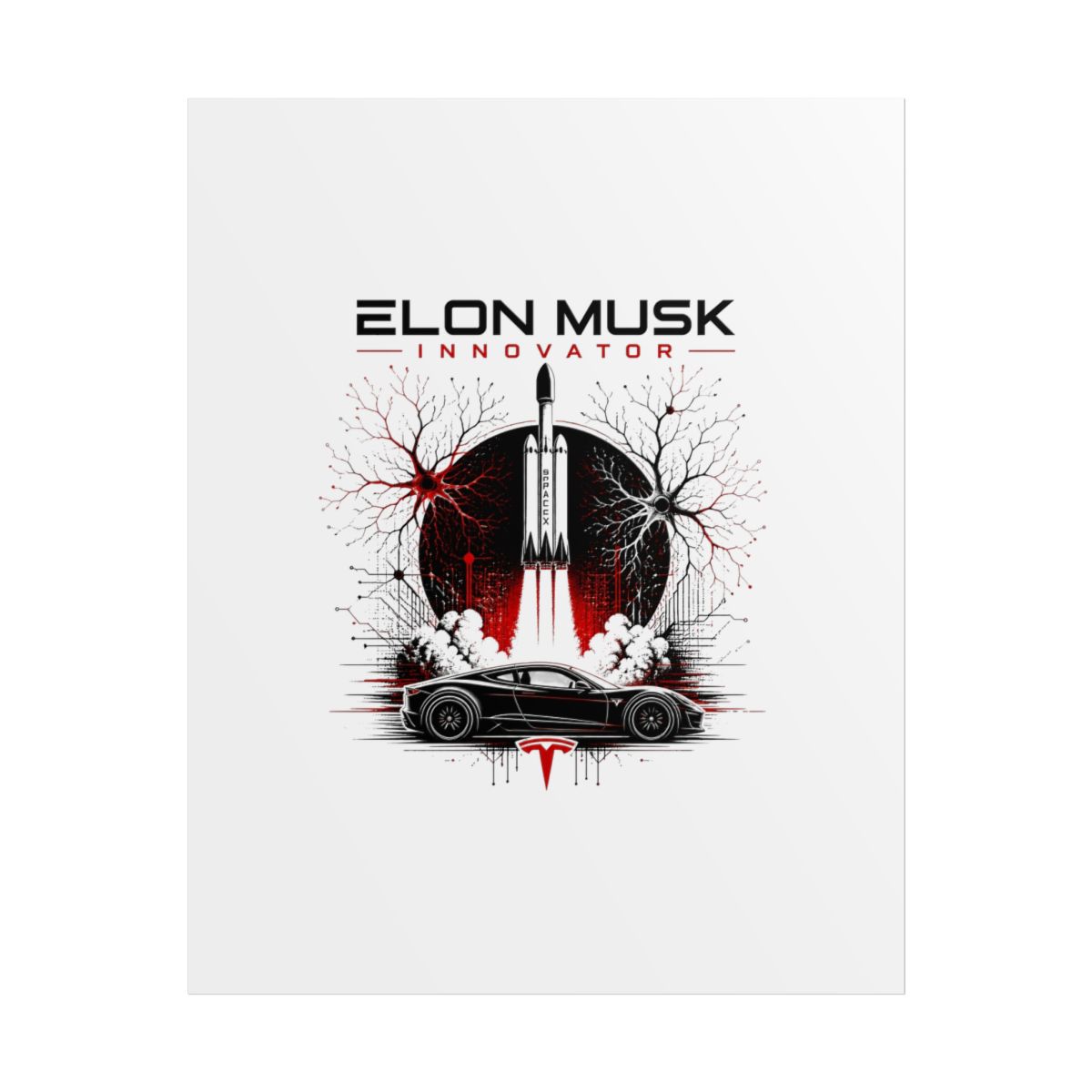 Elon Musk "Elon Musk Innovator" Poster - Official Posters & Wall Art merchandise