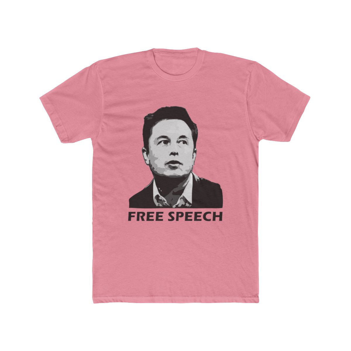 Elon Musk Free Speech T Shirt - alternate angle 2, merchandise